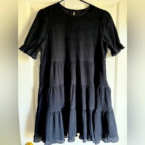 Lulus line black mini dress size L 👗